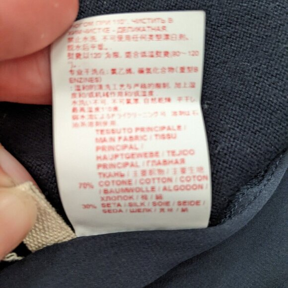 Marni women's size 40 navy blue cotton silk button up cardigan - Picture 6 of 8